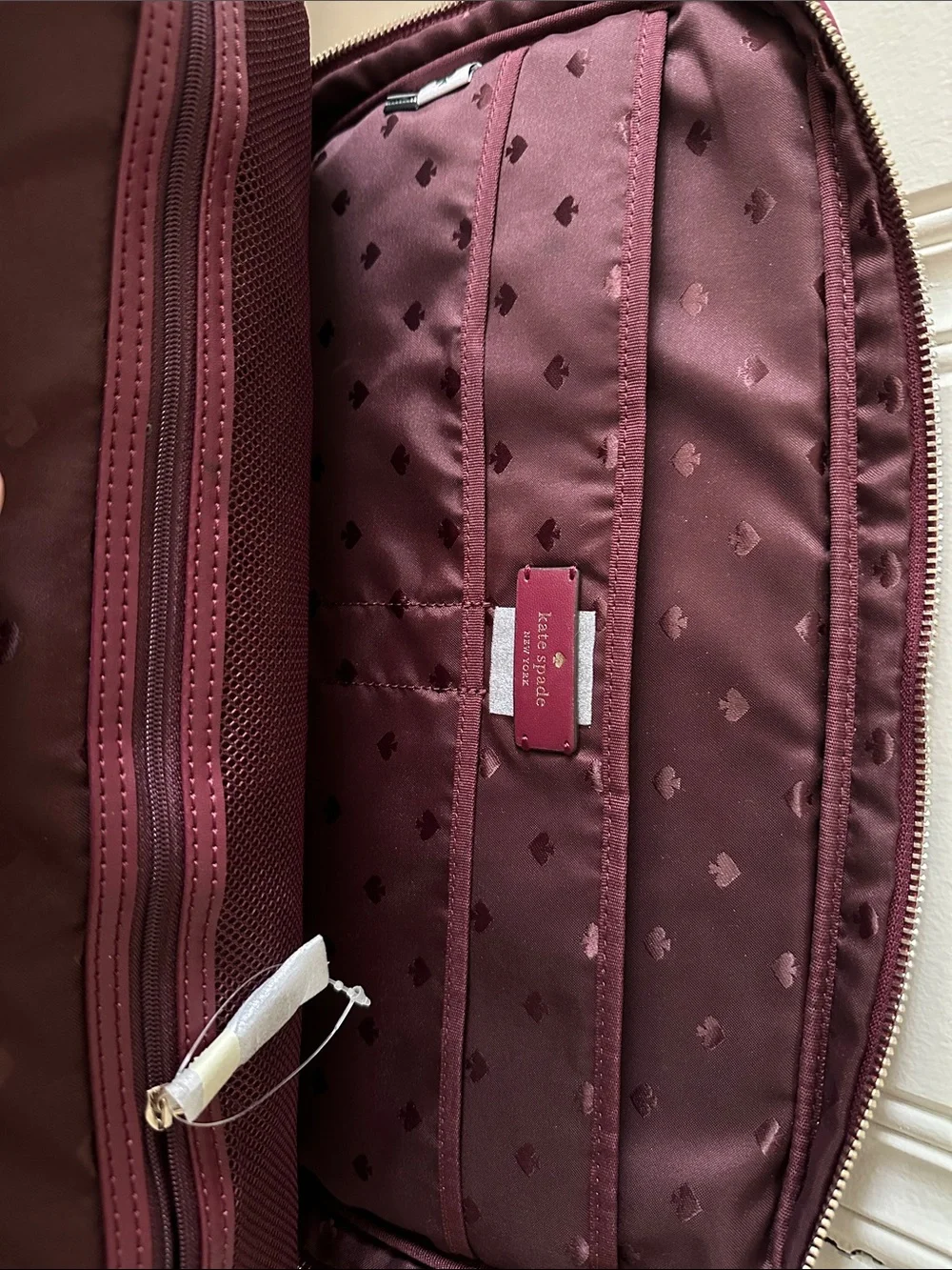 Kate Spade Chelsea Nylon Laptop Sleeve w/ Strap (No. WKR00577) Pomegranate